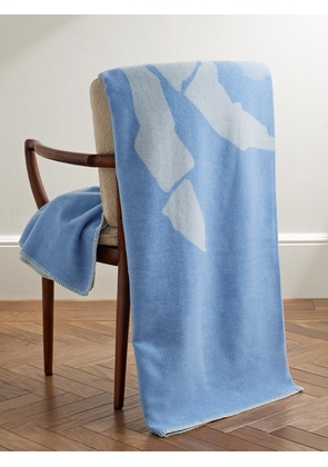 The Conran Shop - Charlie Sheppard Merino Wool-Jacquard Throw - Men - Blue