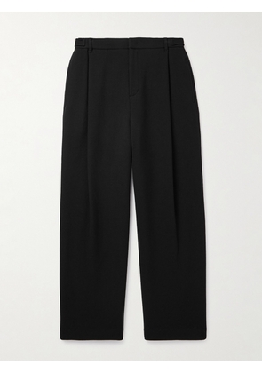 Amomento - Martin Straight-Leg Pleated Wool-Blend Trousers - Men - Black - M