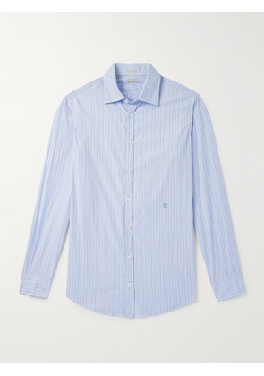 Massimo Alba - Genova Striped Cotton-Voile Shirt - Men - Blue - S