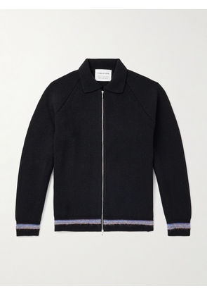 A Kind Of Guise - Zaya Ribbed Merino Wool Zip-Up Sweater - Men - Black - S