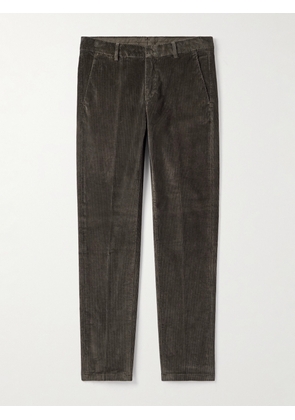 Eleventy - Straight-Leg Stretch Cotton and Modal-Blend Corduroy Trousers - Men - Brown - UK/US 29