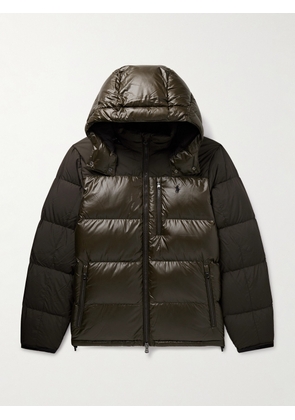 Polo Ralph Lauren - The Gorham Twill-Trimmed Quilted Glossed-Shell Hooded Down Jacket - Men - Green - S
