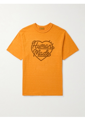 Human Made - Logo-Print Cotton-Jersey T-Shirt - Men - Orange - S