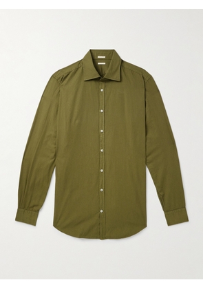 Massimo Alba - Striped Cotton Shirt - Men - Green - S