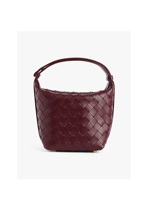 Womens Bottega Veneta Wallace Candy Leather Top-Handle Bag