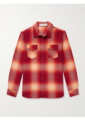 God's True Cashmere - Checked Cashmere Shirt - Men - Red - S
