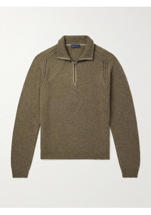 SEASE - Cashmere Half-Zip Sweater - Men - Green - S
