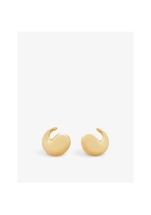 Womens Monica Vinader Nura Wrap 18ct Yellow-Gold Vermeil Plated Sterling-Silver Earrings