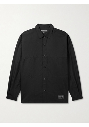 Neighborhood - Dolman Logo-Appliquéd Cotton Shirt - Men - Black - S