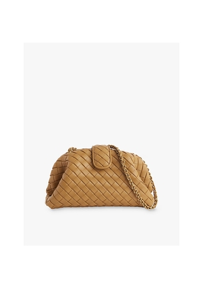 Womens Bottega Veneta Lauren Large Leather Clutch Bag