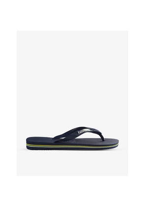 Womens Havaianas Brazil Logo-Print Rubber Flip-Flops