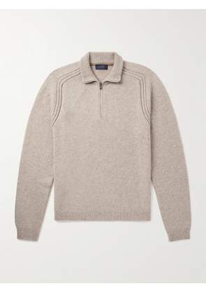 SEASE - Cashmere Half-Zip Sweater - Men - Neutrals - S