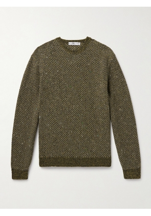 Inis Meáin - Breidin Merino Wool and Cashmere-Blend Sweater - Men - Green - S