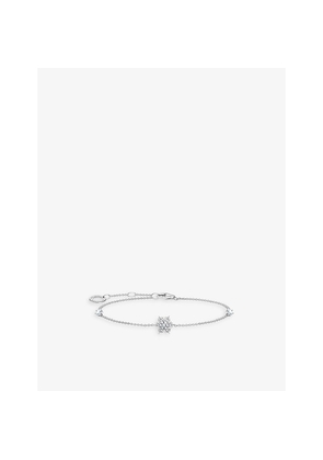 Womens Thomas Sabo Snowflake Sterling-Silver and Zirconia Bracelet
