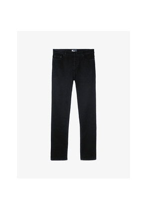 Mens The Kooples Slim-Fit Straight-Leg Stretch-Denim Jeans