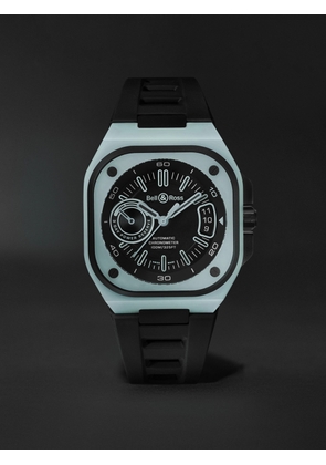 Bell & Ross - BR-X5 Lum Automatic 41mm Titanium and Rubber Watch, Ref. No. BRX5R-BLUM-TC/SRB - Men - Black