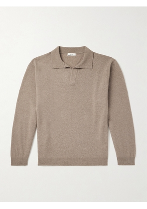 ATON - Wool-Blend Polo Shirt - Men - Neutrals - S