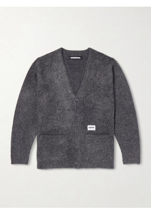 Neighborhood - Logo-Appliquéd Brushed Cardigan - Men - Gray - S