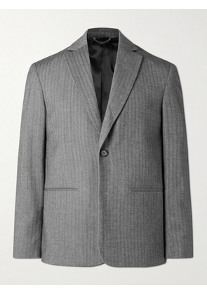 NN07 - Timo 10001 Herringbone Wool and Cotton-Blend Suit Jacket - Men - Gray - S