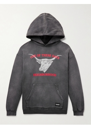 Neighborhood - One of These Days Logo-Print Cotton-Jersey Hoodie - Men - Black - S