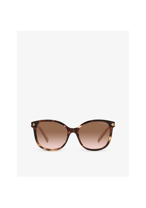 Prada Pr 22Zs Square-Frame Tortoiseshell Acetate Sunglasses
