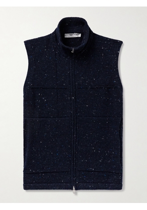 Inis Meáin - Lifeline Merino Wool and Cashmere-Blend Gilet - Men - Blue - M