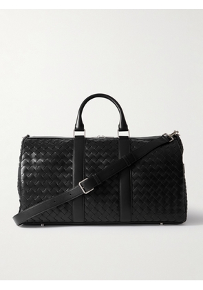 Bottega Veneta - Intrecciato Leather Weekend Bag - Men - Black