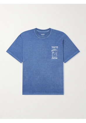 Neighborhood - Logo-Print Cotton-Jersey T-Shirt - Men - Blue - S