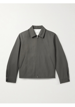 ATON - Wool-Twill Harrington Jacket - Men - Green - S