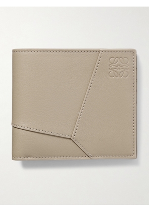 LOEWE - Puzzle Logo-Embossed Leather Billfold Wallet - Men - Neutrals