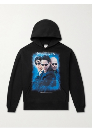 SAINT MXXXXXX - The Matrix Cotton-Jersey Hoodie - Men - Black - S