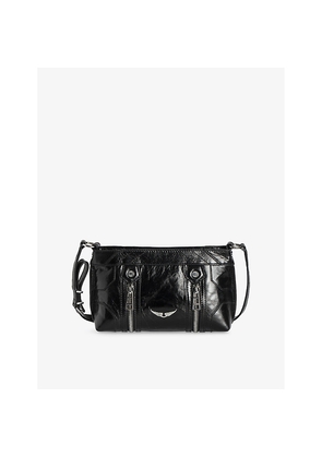 Womens Zadig&Voltaire Sunny Mood Wing-Embellished Leather Shoulder Bag