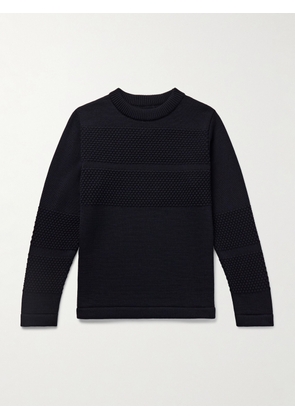 S.N.S. Herning - Fisherman Wool Rollneck Sweater - Men - Blue - S