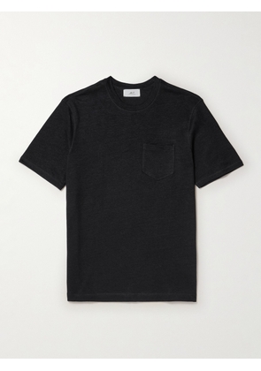 Mr P. - Linen and Organic Cotton-Blend T-Shirt - Men - Black - XS