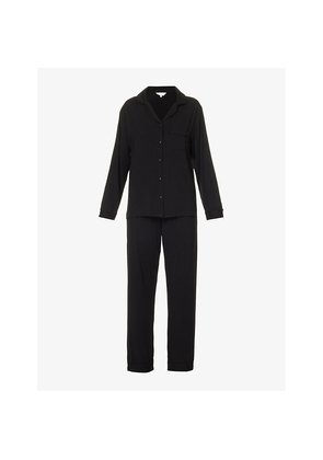 Womens The Nap Co Relaxed-Fit Patch-Pocket Stretch-Jersey Pyjama Set