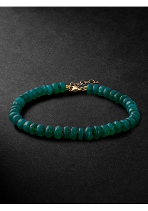 JIA JIA - Jumbo 14-Karat Gold Opal Beaded Bracelet - Men - Green