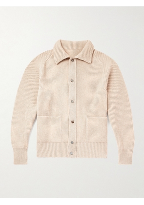 Stòffa - Ribbed Cashmere Cardigan - Men - Neutrals - IT 46