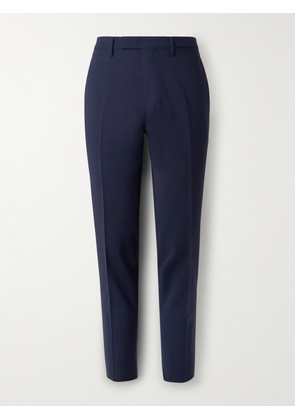 Boglioli - Straight-Leg Garment-Dyed Wool-Blend Trousers - Men - Blue - IT 46