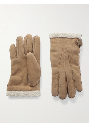 Loro Piana - Gabriel Shearling Gloves - Men - Brown - M