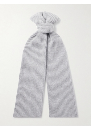 Mr P. - Ribbed Cashmere Scarf - Men - Gray