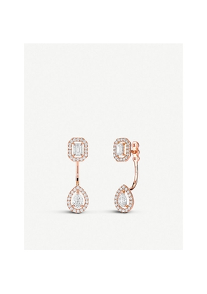 Messika My Twin Toi & Moi 18ct Pink-Gold and Diamond Earrings