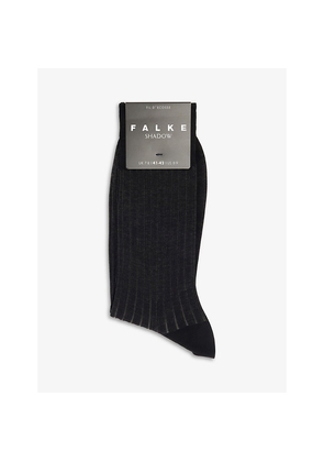 Mens Falke Shadow Striped Cotton-Blend Socks