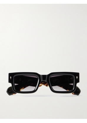 Jacques Marie Mage - Ascari Rectangular-Frame Acetate Sunglasses - Men - Black