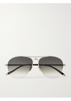 Jacques Marie Mage - Amelia Aviator-Style Silver- and Gold-Tone Sunglasses - Men - Silver