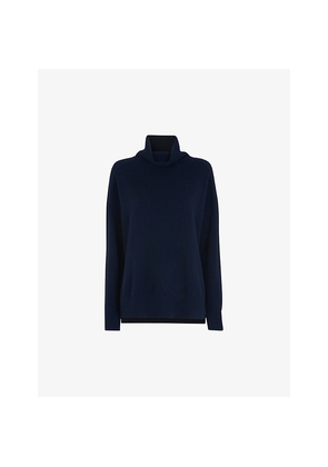 Womens Whistles Roll-Neck Cashmere Jumper