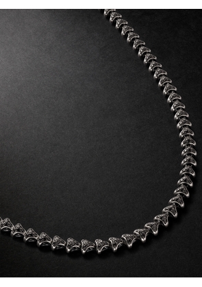 David Yurman - Armory Sterling Silver Diamond Necklace - Men - Silver