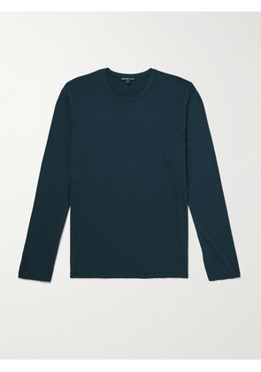 James Perse - Lotus Slim-Fit Cotton-Jersey T-Shirt - Men - Blue - 1