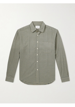 NN07 - Deon 5465 Organic Cotton-Flannel Shirt - Men - Green - S