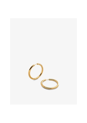 Womens Monica Vinader Essential Click Large 18ct Gold-Plated Vermeil Sterling-Silver Hoop Earrings