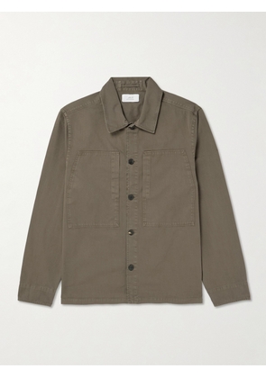 Mr P. - Oversized Organic Cotton-Twill Overshirt - Men - Brown - XS